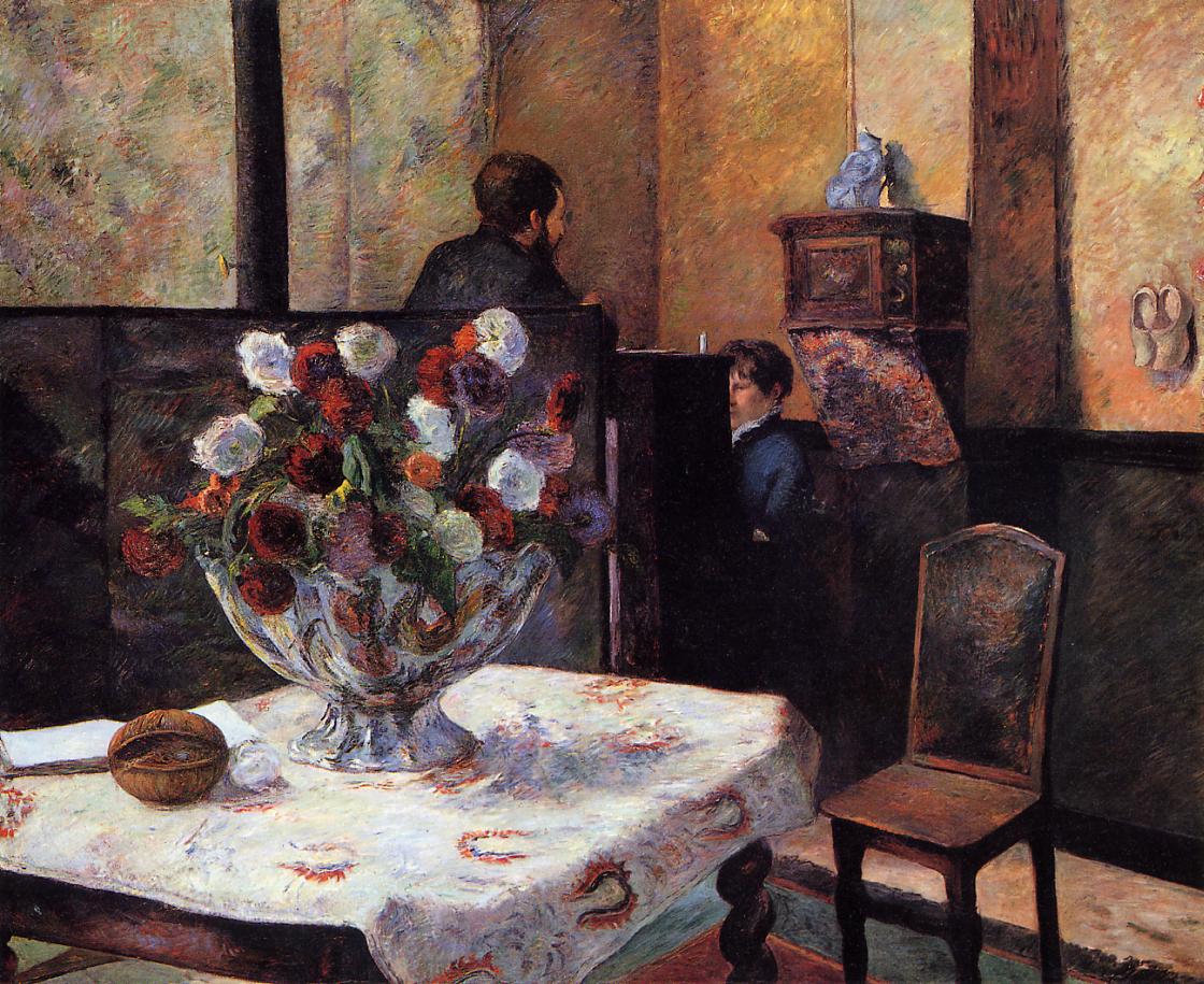 Interior of the Painter's House, rue Carcel - Paul Gauguin Painting